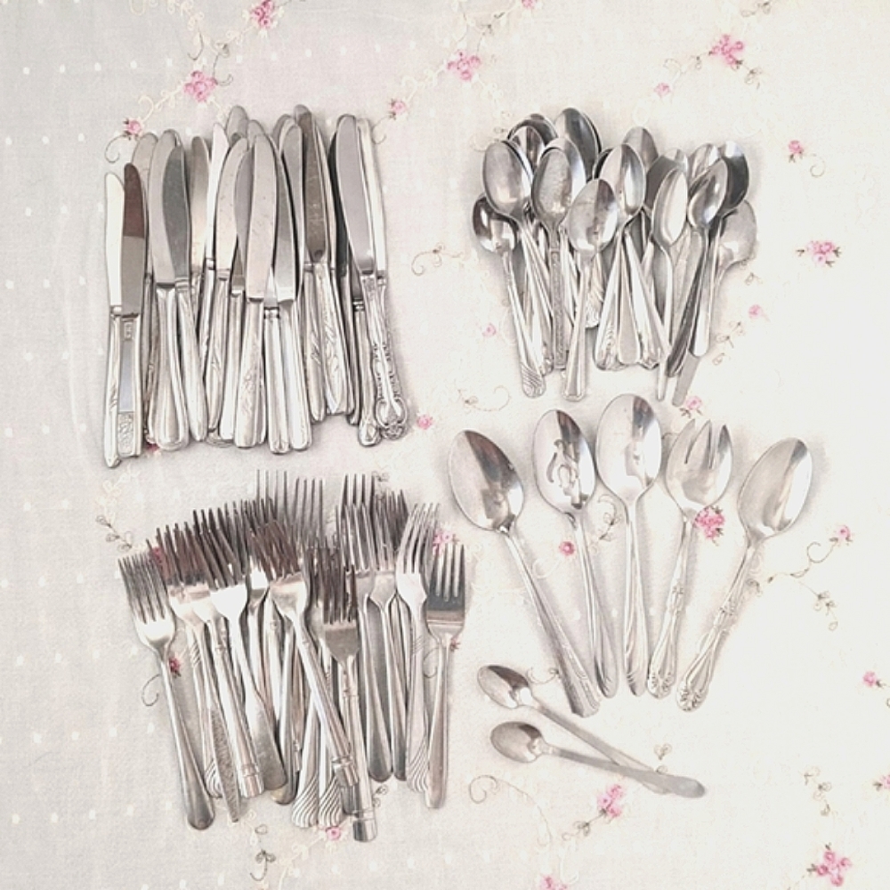 Utensils for 25, plus serving utensils